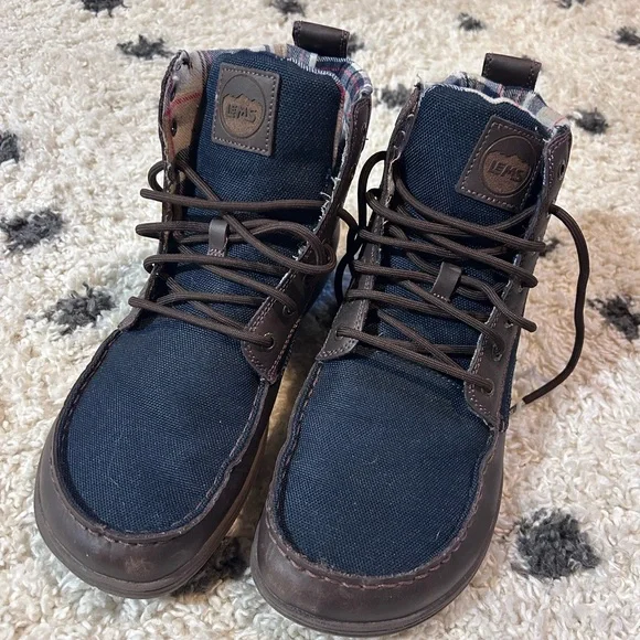 Lems Boulder Boots in the Navy Stout color | Unisex Mens 10.5 Womens 12 - Picture 2 of 9